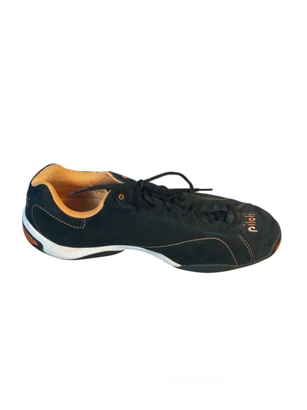 Pilotii Prototipo Mens Black Suede Orange Driving Shoes Sneakers Sz 11.5 - Picture 5 of 9